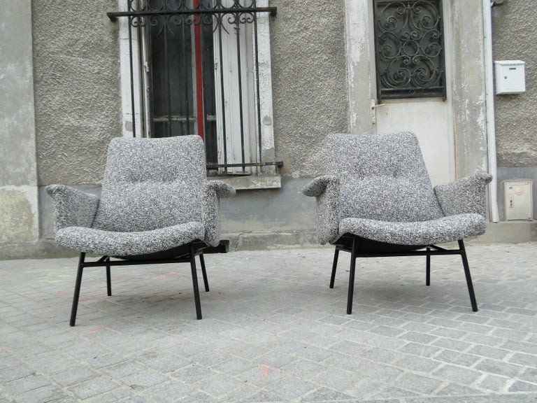 Pierre Guariche For Steiner Pair Of Armchairs Sk660 France-photo-2