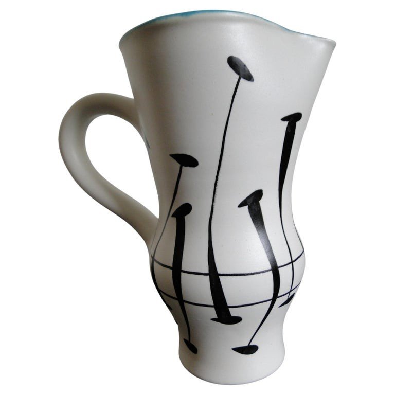 Roger Capron Pitcher Vintage Vallauris France 1960s