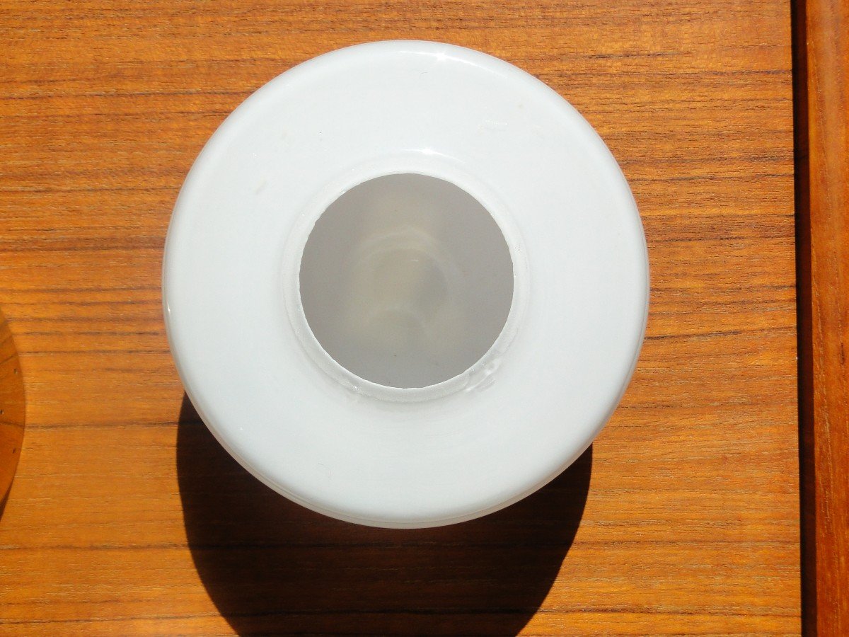 Hans-agne Jakobsson Markaryd Bougie Lanterne Photophore En Laiton Et Verre Blanc-photo-7