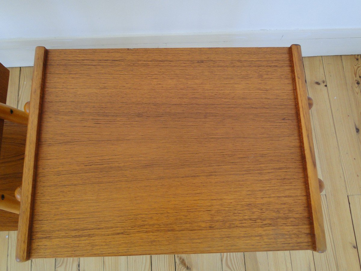 Pair Of Bedside Tables In Teak Ab Carlström & Co Möbelfabrik Mid Century-photo-7