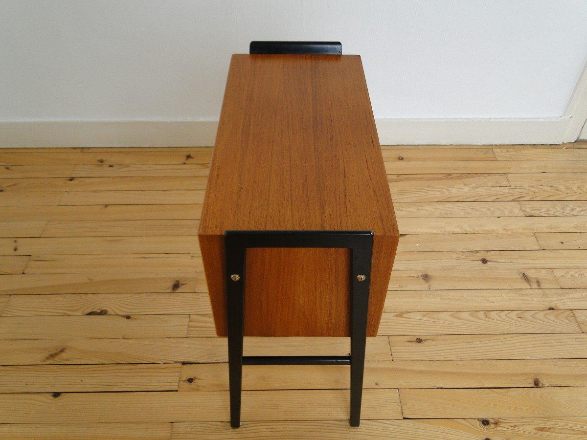 Small Commode Furniture D Entry Scandinavian Teak Mid Century-photo-2