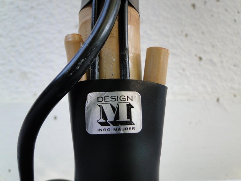 Pair Of Vintage Uchiwa Ingo Maurer Table Or Wall Lamps For M Design Germany, 1970s-photo-1