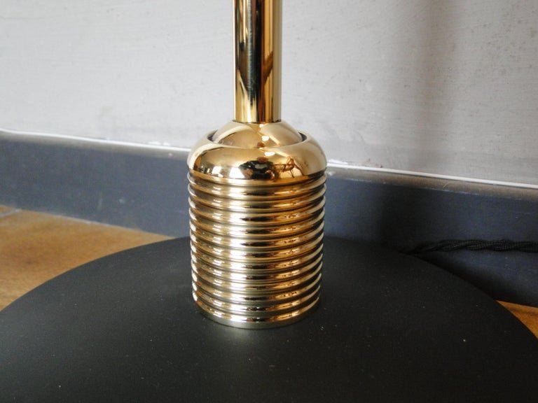 Robert Mathieu Lampadaire articulé en laiton modèle Arlus de la Maison Lunel circa 1950 France-photo-2