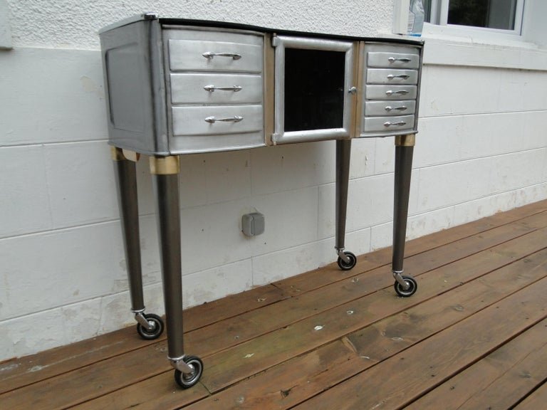 Rare Leon Martin Console Table, From A Parisian Dental Practice (circa 1920)-photo-4