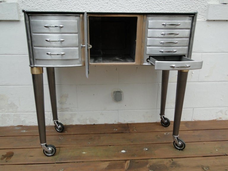 Rare Leon Martin Console Table, From A Parisian Dental Practice (circa 1920)-photo-6