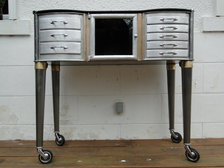 Rare Leon Martin Console Table, From A Parisian Dental Practice (circa 1920)-photo-7