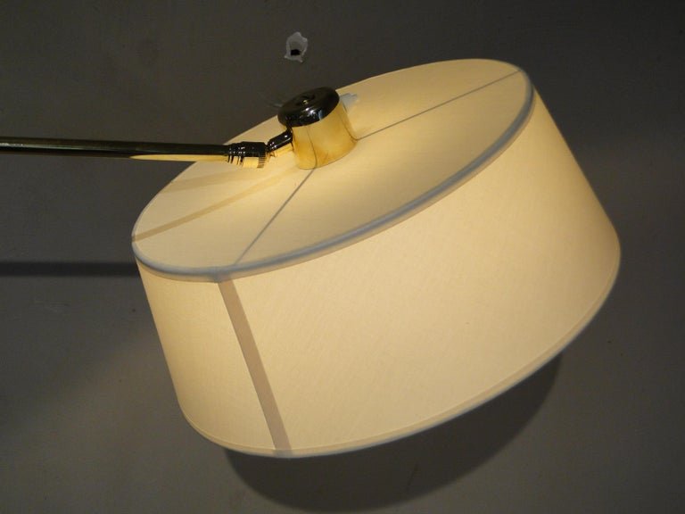 René Mathieu Lunel Arlus, Applique Diabolo Vintage en Laiton, 2 Bras Ajustable  France-photo-4