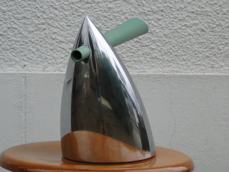 Bouilloire Bertaa de Philippe Starck pour Alessi Postmodern Rare Poli miroir-photo-3