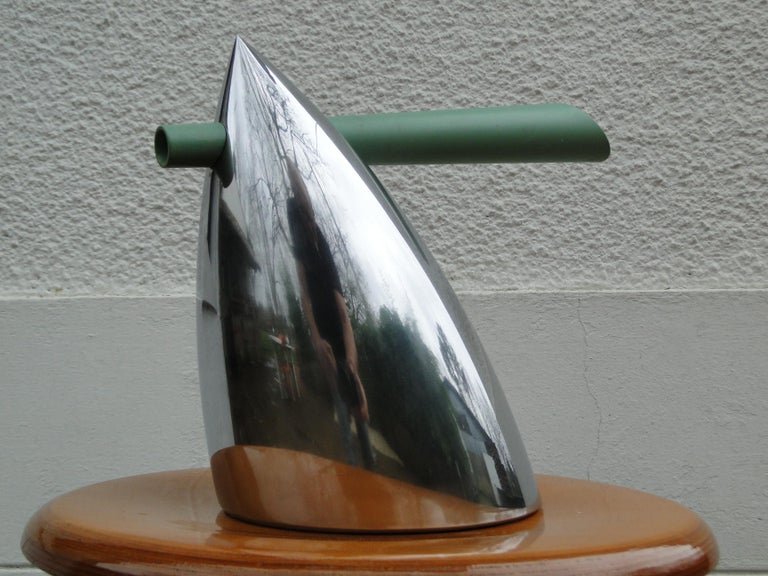 Bouilloire Bertaa de Philippe Starck pour Alessi Postmodern Rare Poli miroir-photo-3
