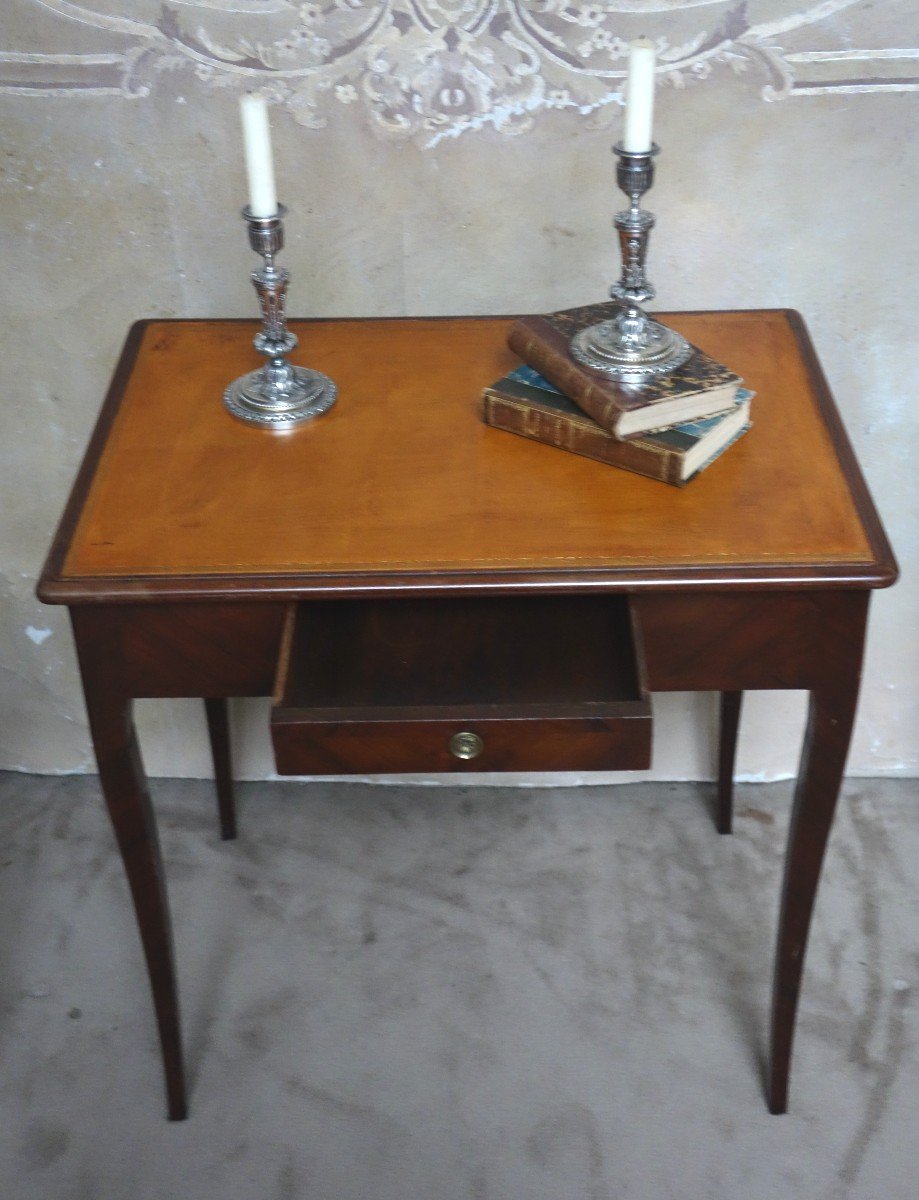 Table "cabaret" en acajou style Louis XV , époque début XIX-photo-3