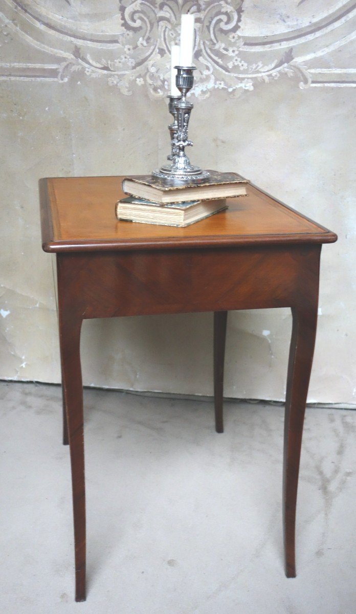 Table "cabaret" en acajou style Louis XV , époque début XIX-photo-4