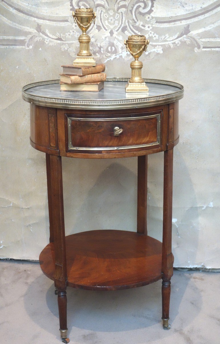 Guéridon  Tambour d'époque Louis XVI
