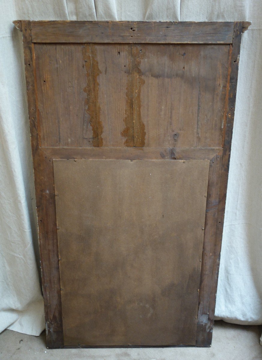 Trumeau de lambris En Bois Peint d'époque Directoire-photo-1