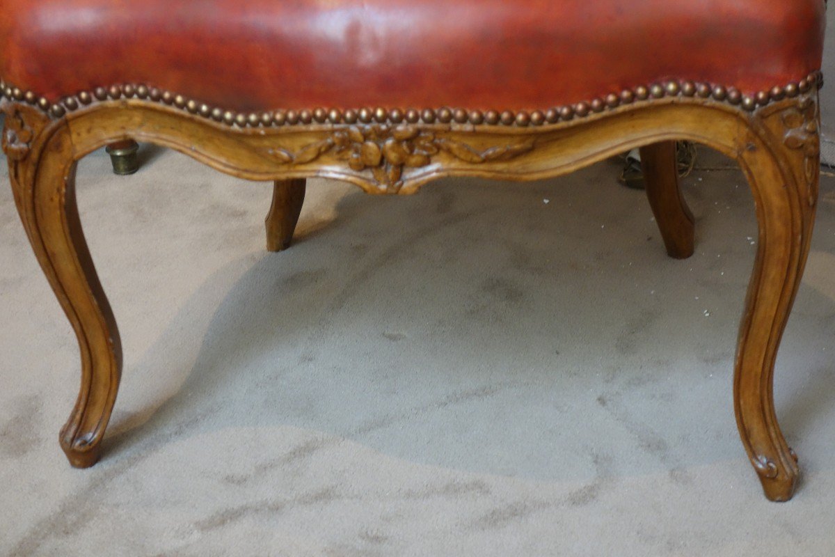Louis XV Period Cabriolet Armchair-photo-4