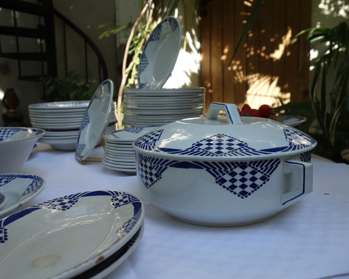  Large Table Service, Orchies Earthenware-photo-3
