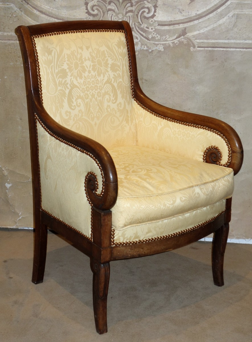 Bergère en acajou époque restauration