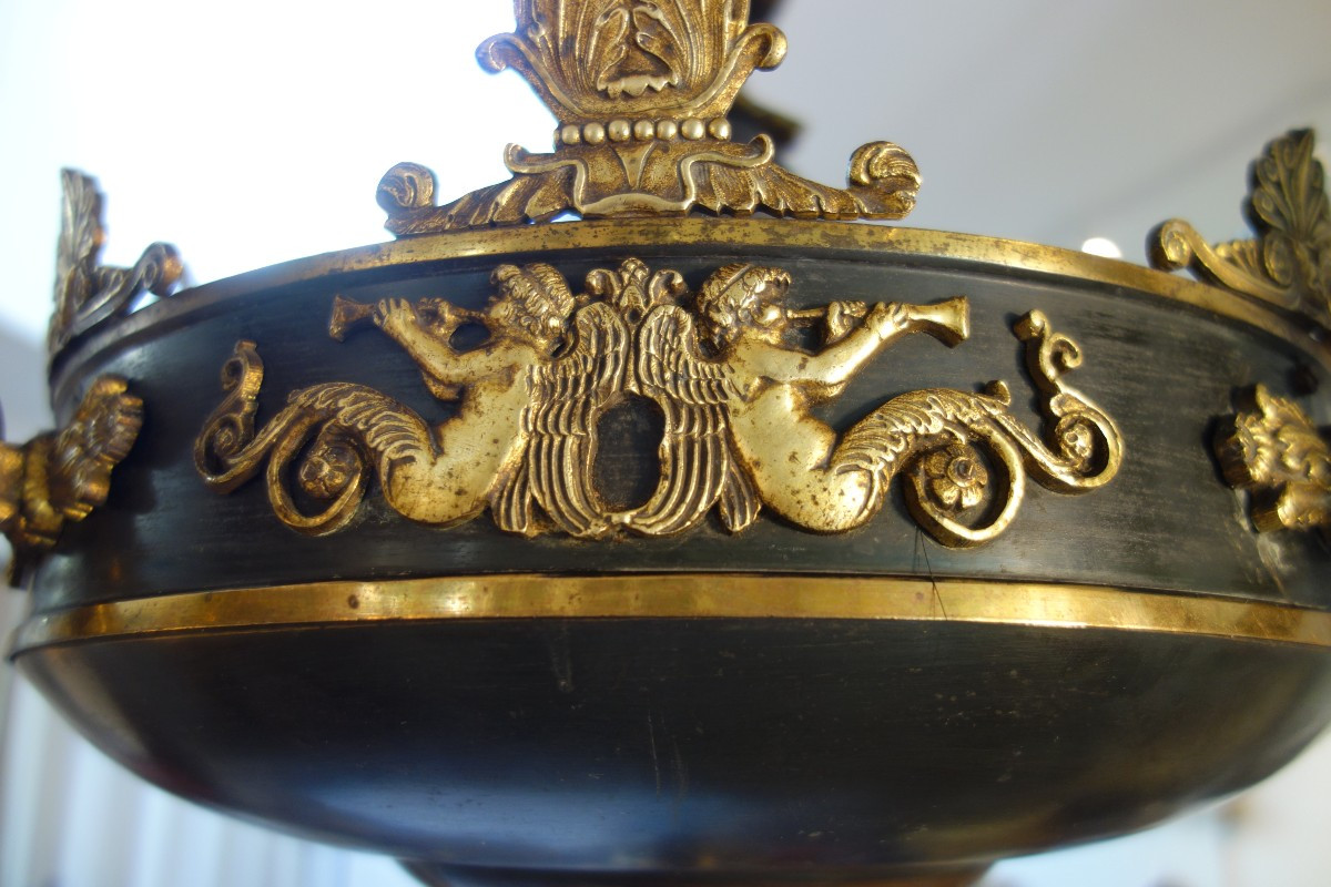 Lustre de style Empire, époque Napoleon III-photo-2