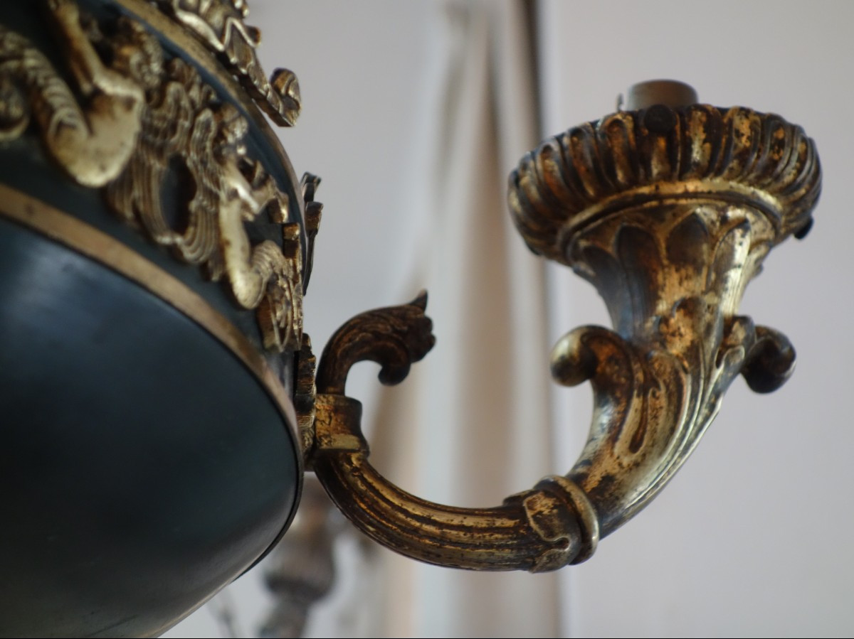 Lustre de style Empire, époque Napoleon III-photo-2