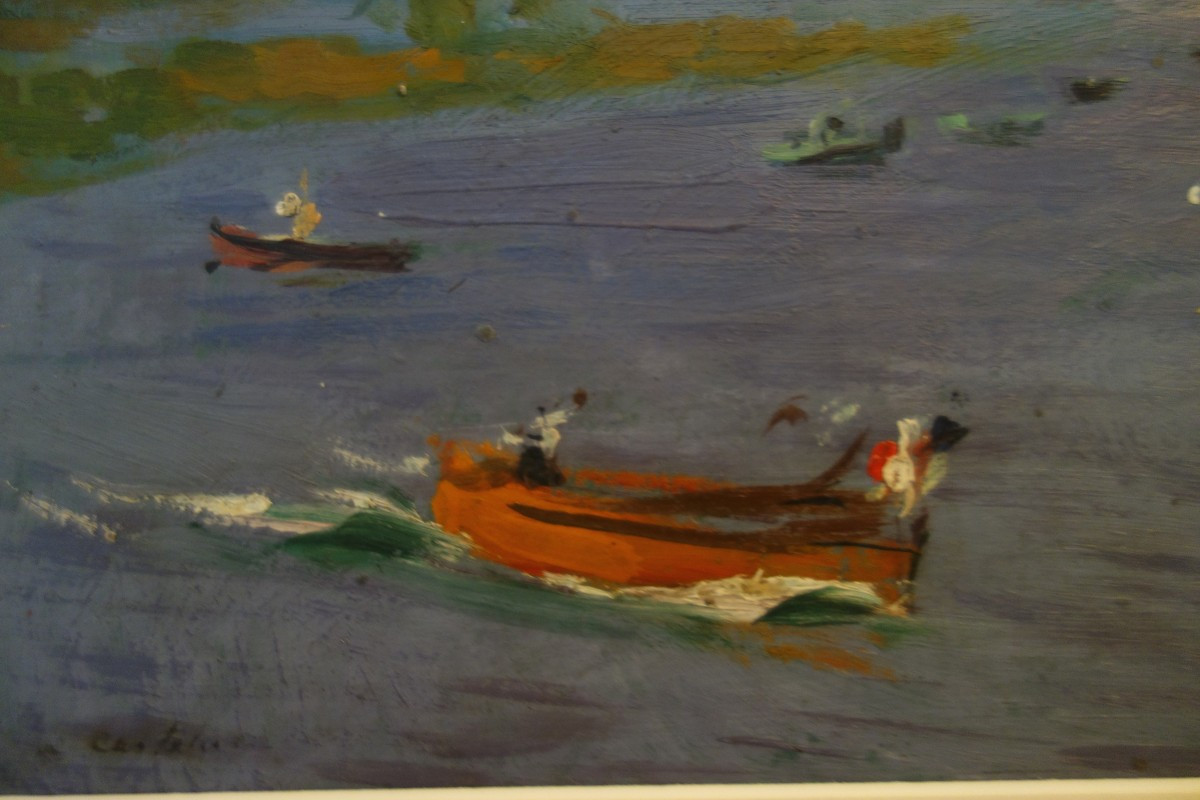 Claudio Castelucho E Diana. Oil On Panel -photo-3