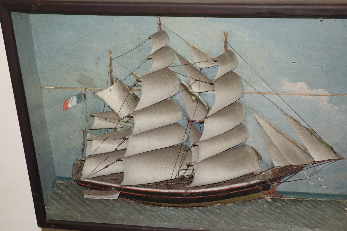  Diorama, 19th-century Sailing Ship-photo-3