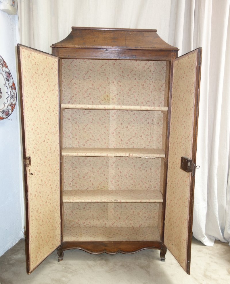 Petite armoire à linge ,travail Malouin du XVIII ème siècle-photo-4