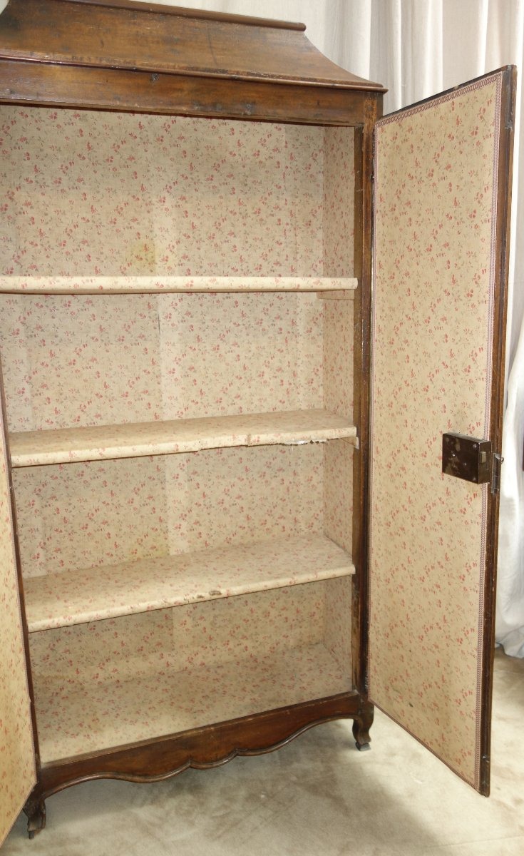 Petite armoire à linge ,travail Malouin du XVIII ème siècle-photo-2
