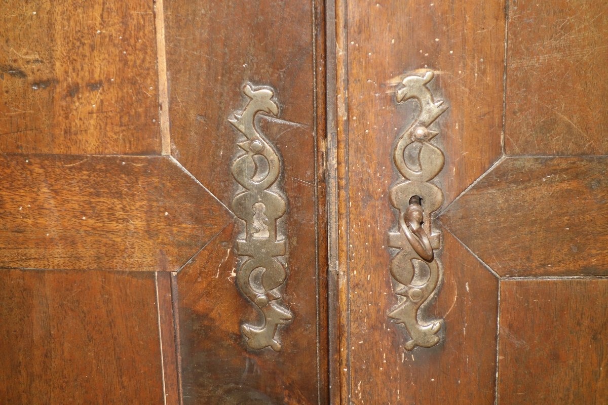 Petite armoire à linge ,travail Malouin du XVIII ème siècle-photo-3