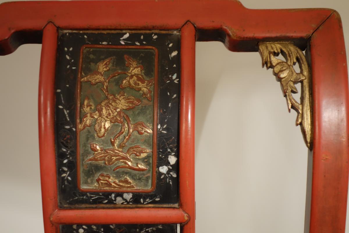 Mandarin Chair In Lacquered Wood-photo-3