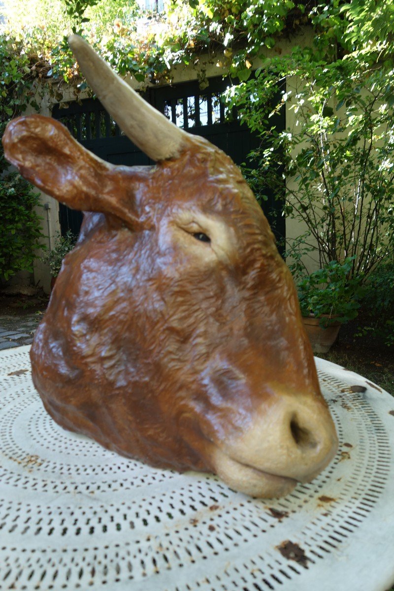 Signboard, Ceramic Cow Head