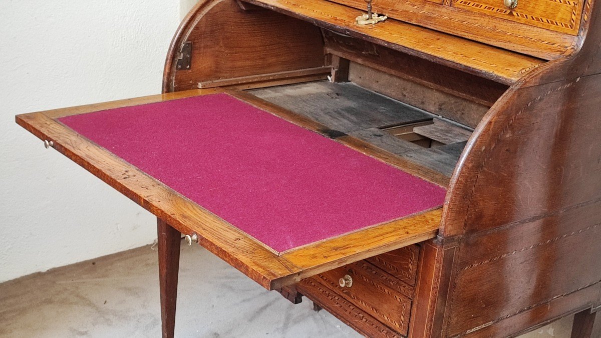 Small Cylinder Desk With Gradin, Directoire Period-photo-3