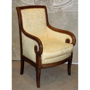 Bergère en acajou époque restauration