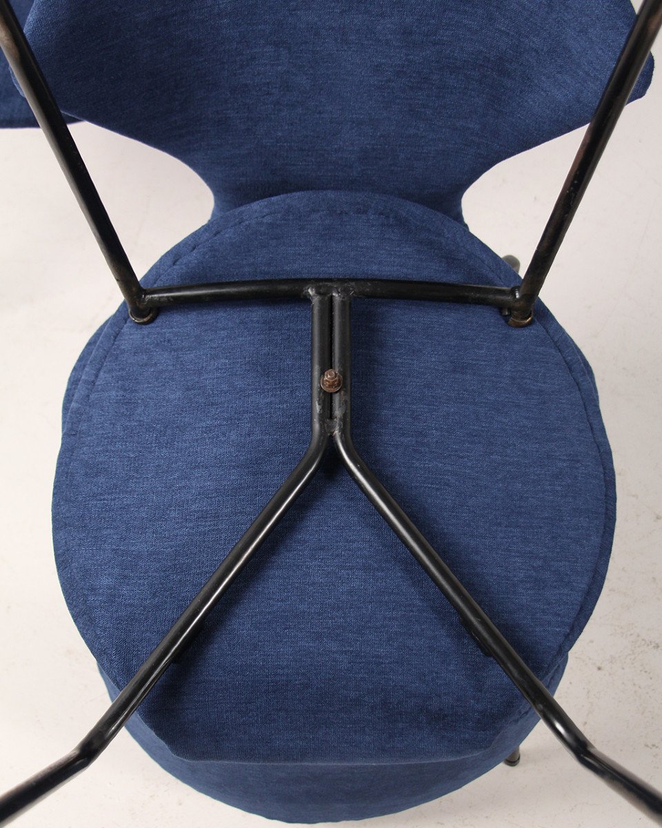 6 Burov Dangles & Defrance Chairs - Model 18 1950-photo-6