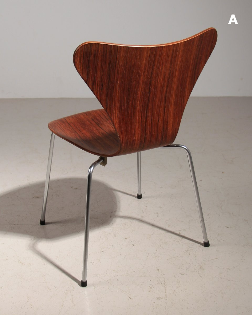 Chaise 7 Arne Jacobsen Fritz Hansen Palissandre-photo-2