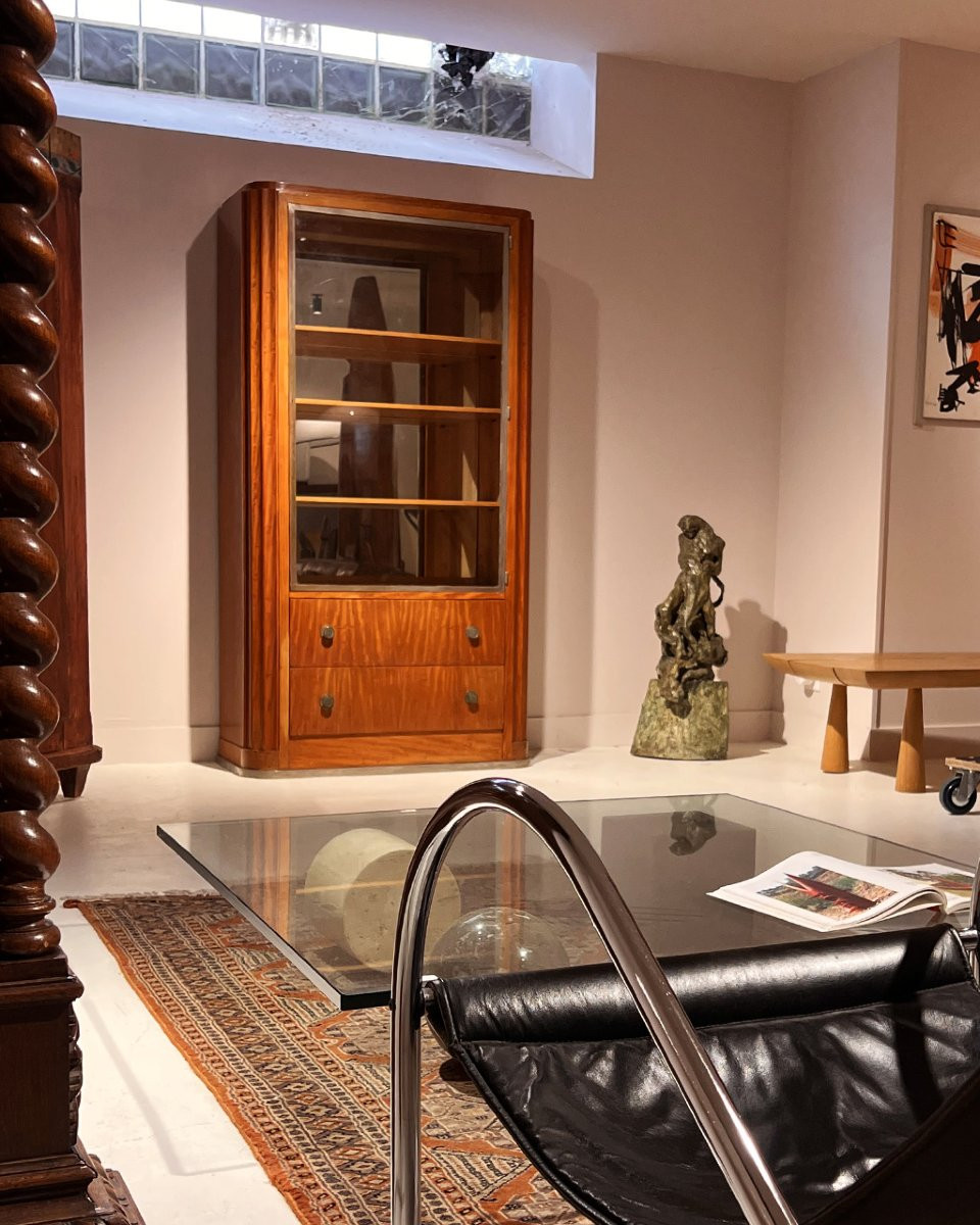 Meuble vitrine art déco français Pérol Frères-photo-4