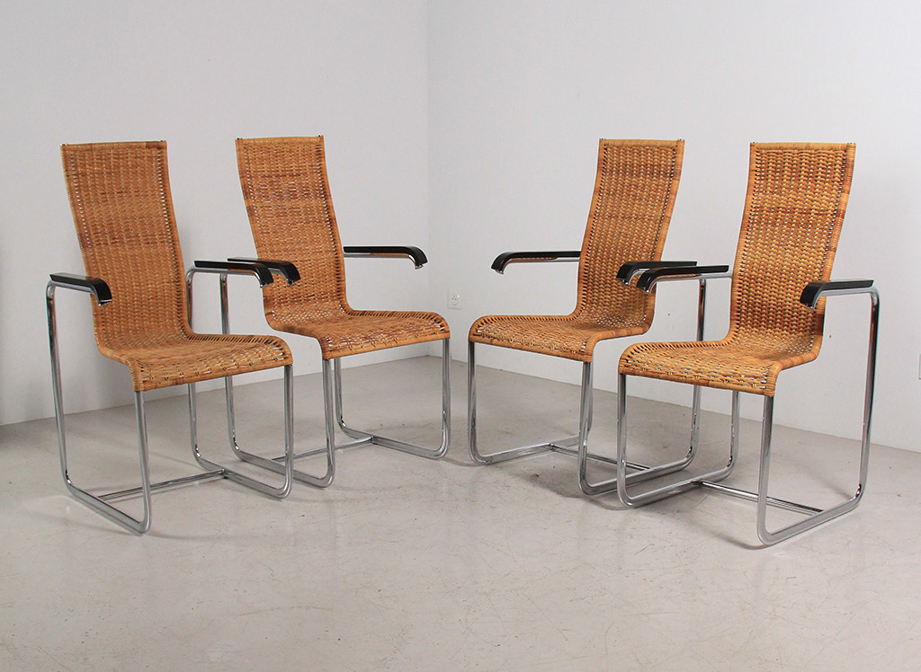 4 Tecta Cane Chairs