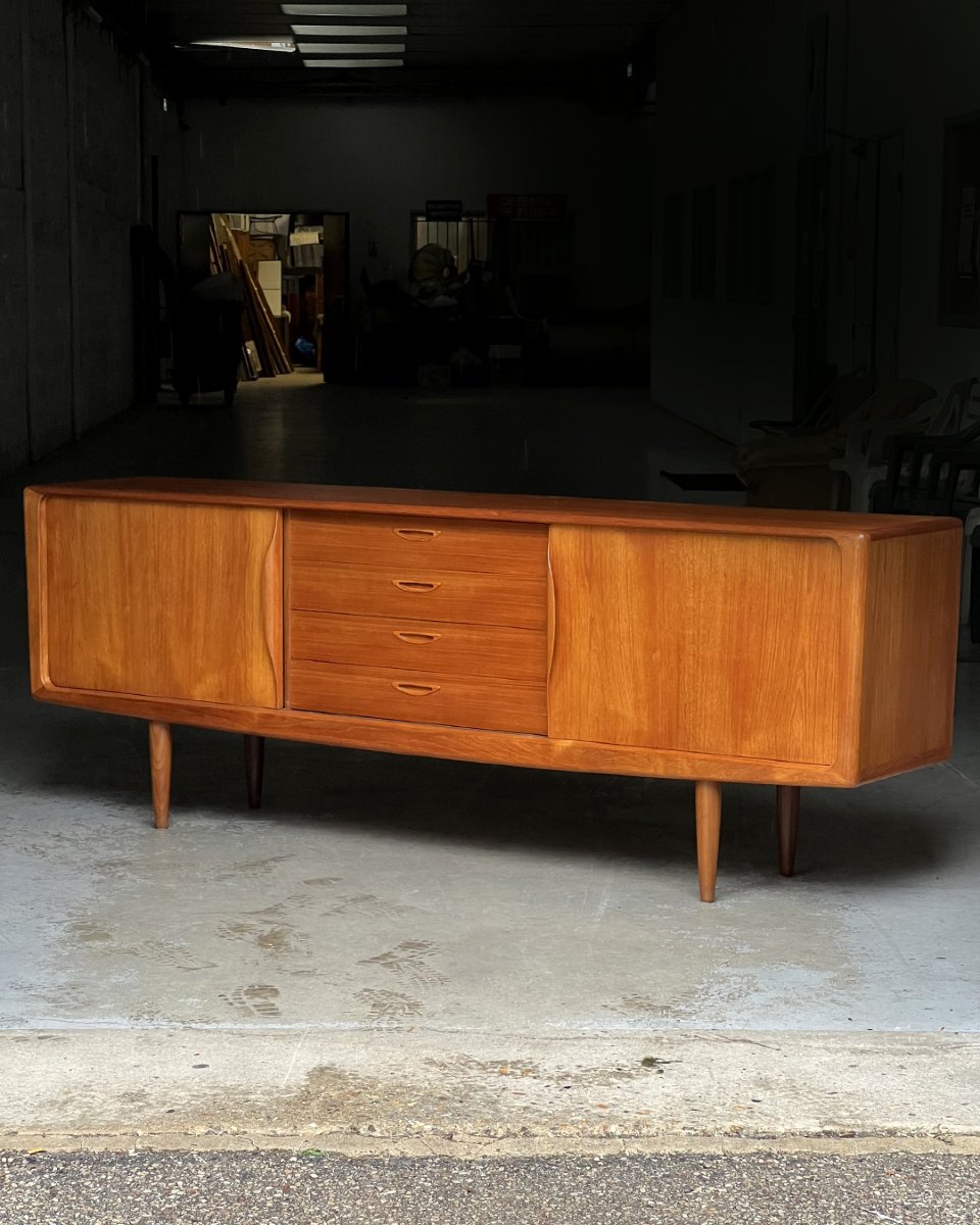 Enfilade Scandinave en teck Bramin - HW Klein-Années 1960