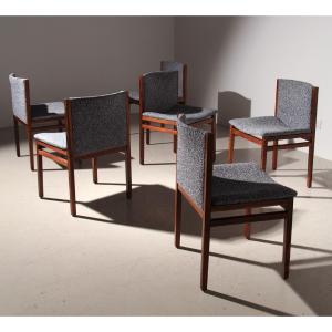 6 Chaises LINEA Tito Agnoli Cinova 1960