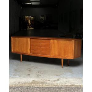 Enfilade Scandinave en teck Bramin - HW Klein-Années 1960