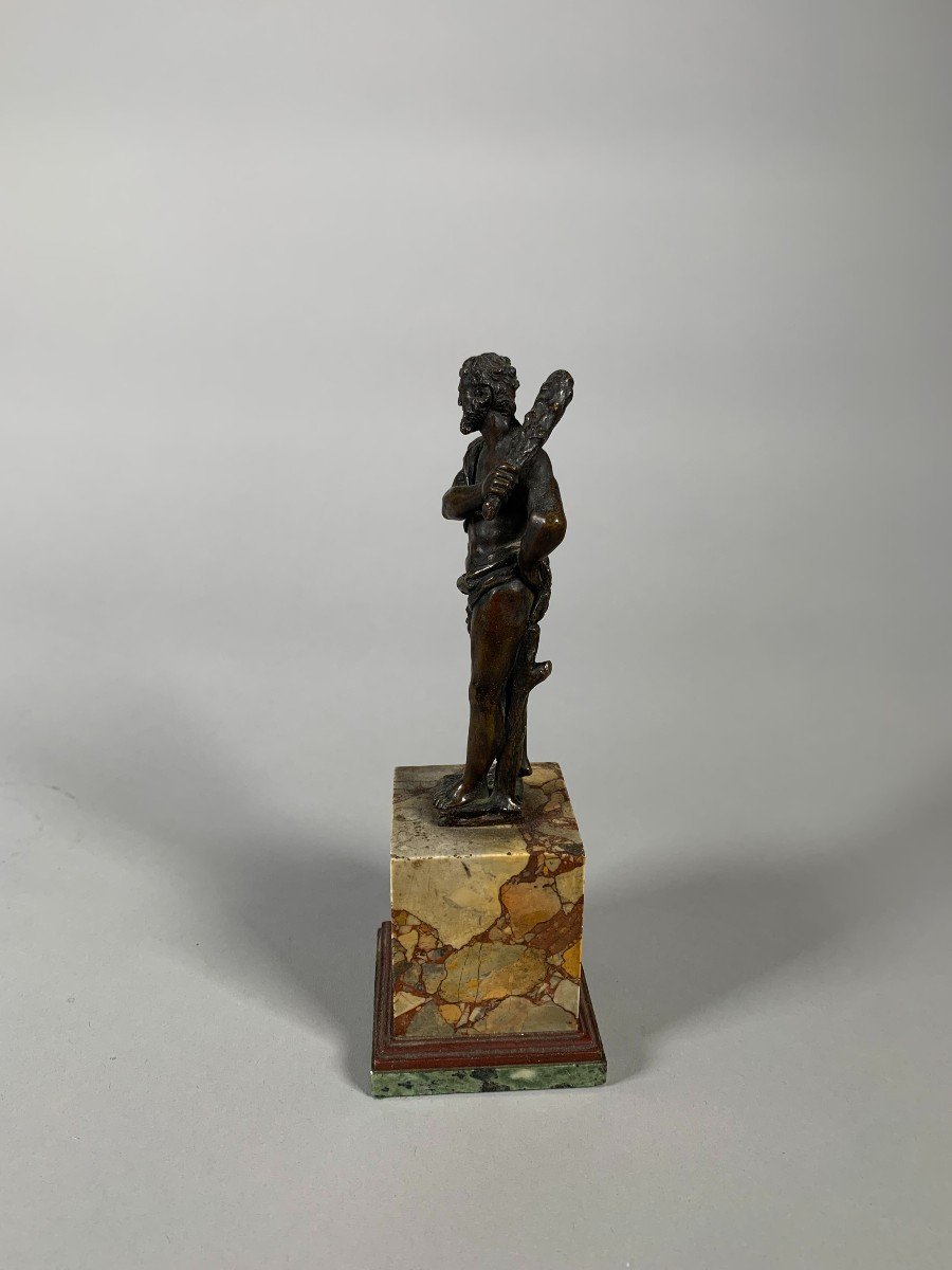 Atelier De Vittoria Alessandro (1525-1608) Héraclès En Bronze Fin Du XVIème Siècle-photo-3