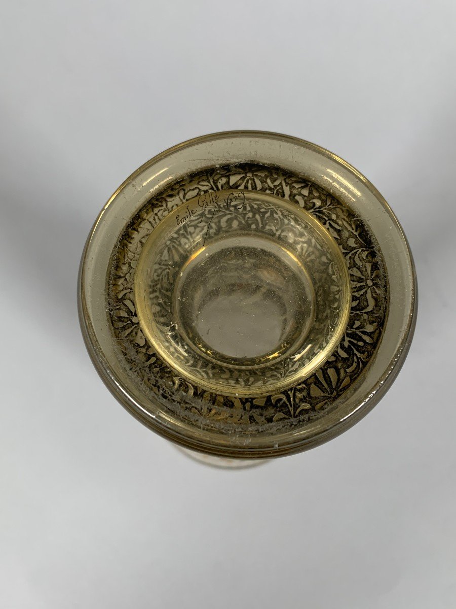 Gallé émile (1846 -1904) Art Nouveau Chalice-photo-1