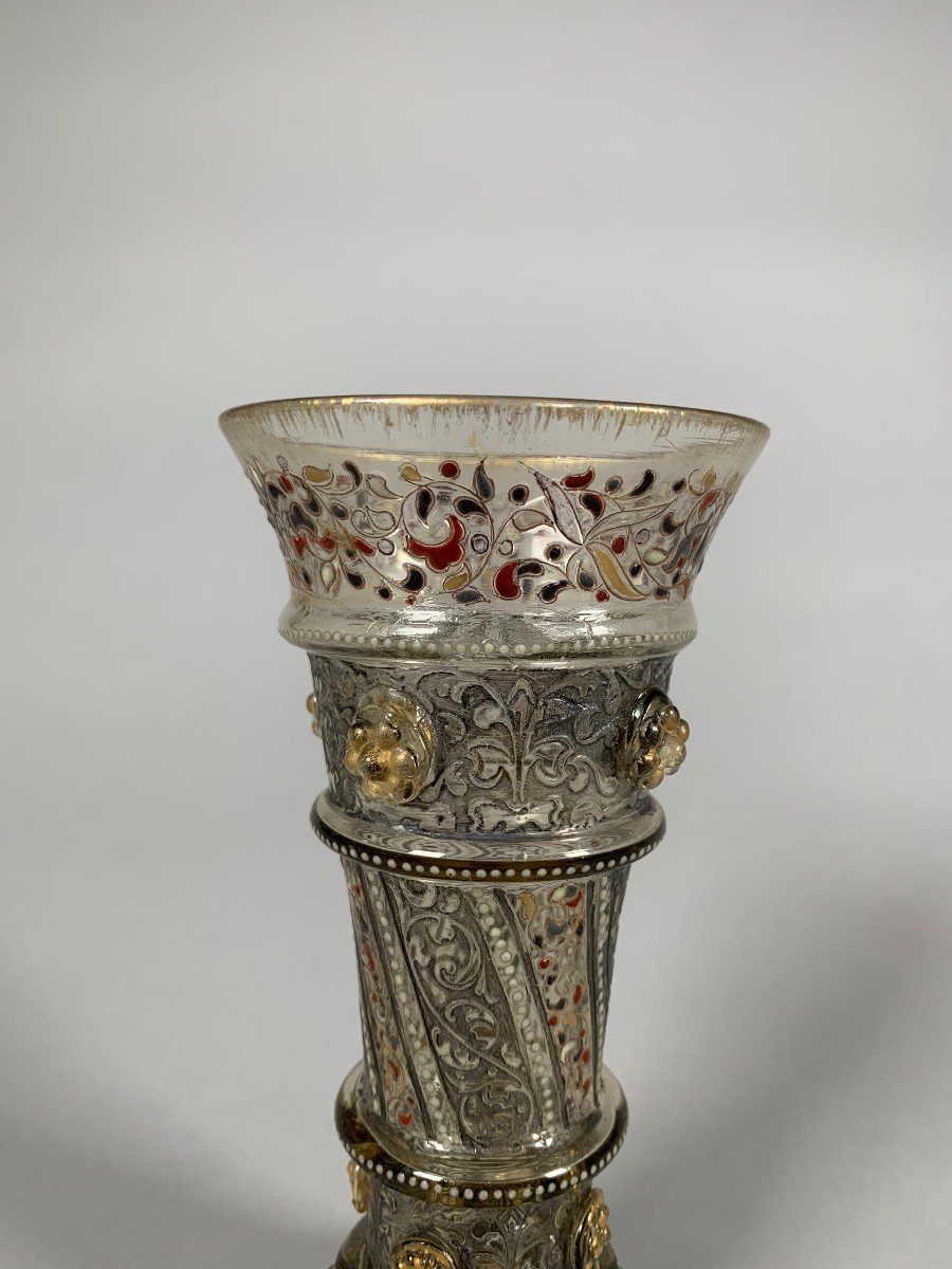 Gallé émile (1846 -1904) Art Nouveau Chalice-photo-4
