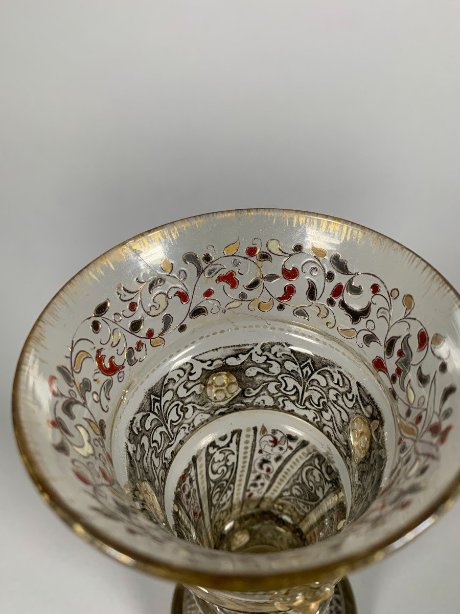 Gallé émile (1846 -1904) Art Nouveau Chalice-photo-8