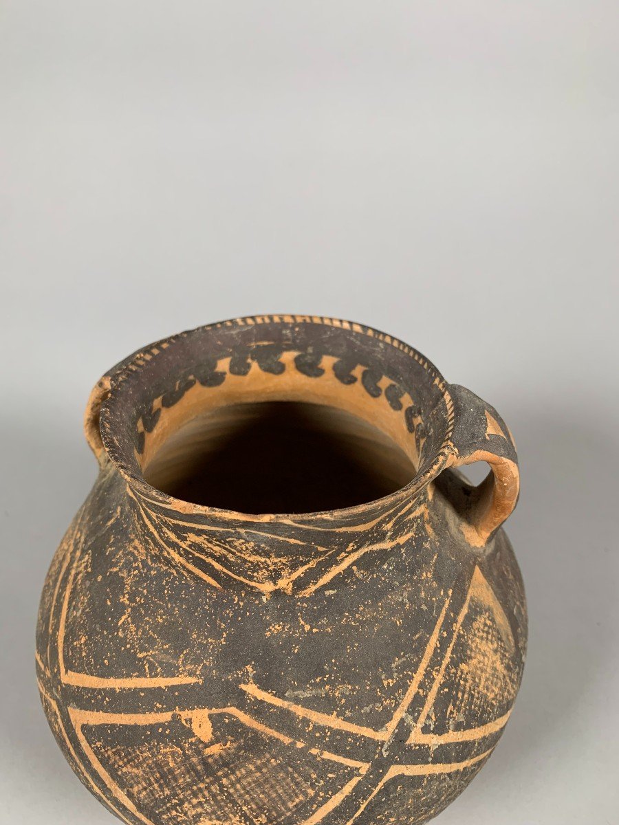 Painted Terracotta Vase Neolithic Period, Yangshao Culture 4500-3000 Bc-photo-3