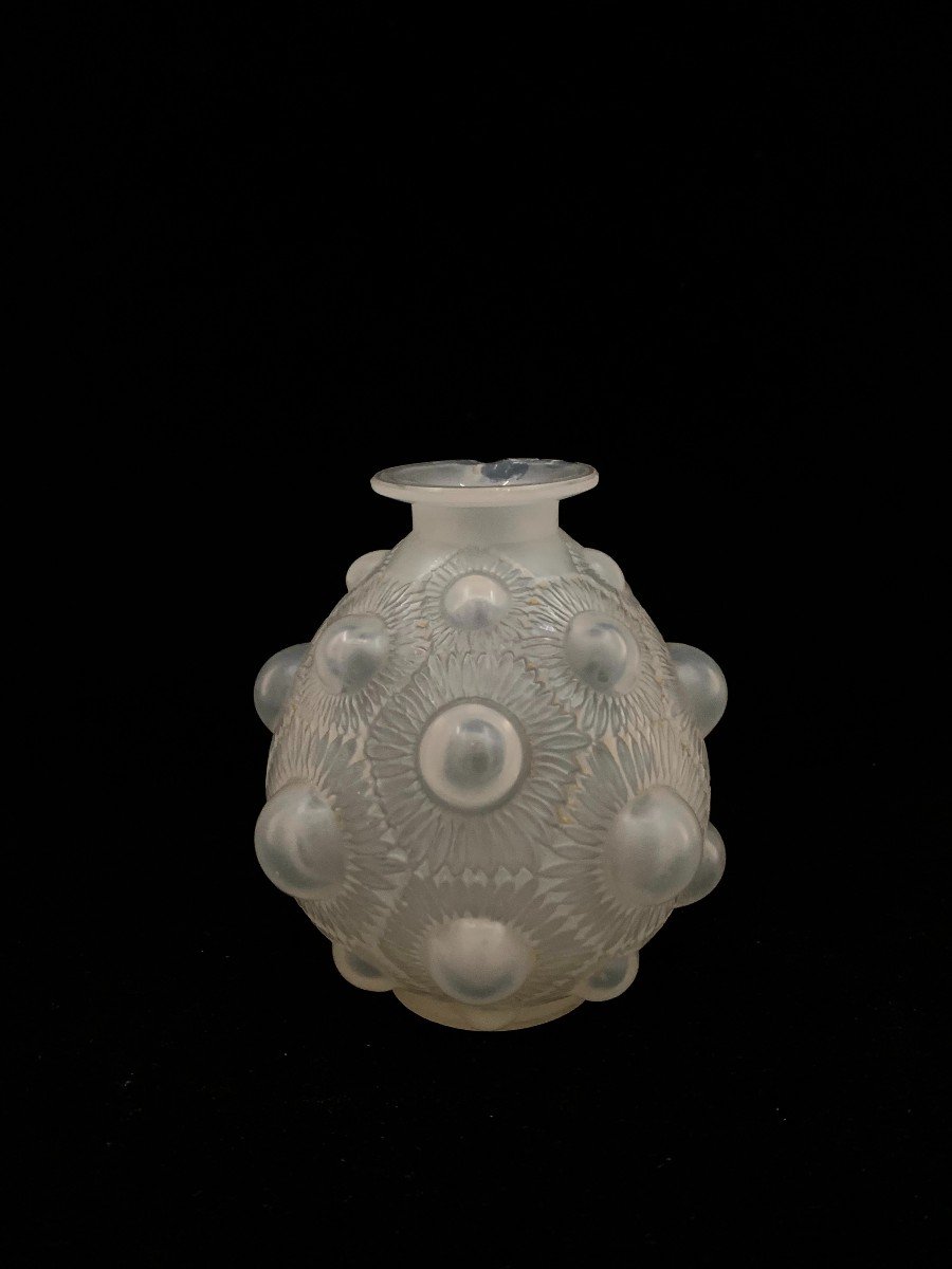 Vase René Lalique (1860-1945) Modèle "tournesol" 1927 Art nouveau