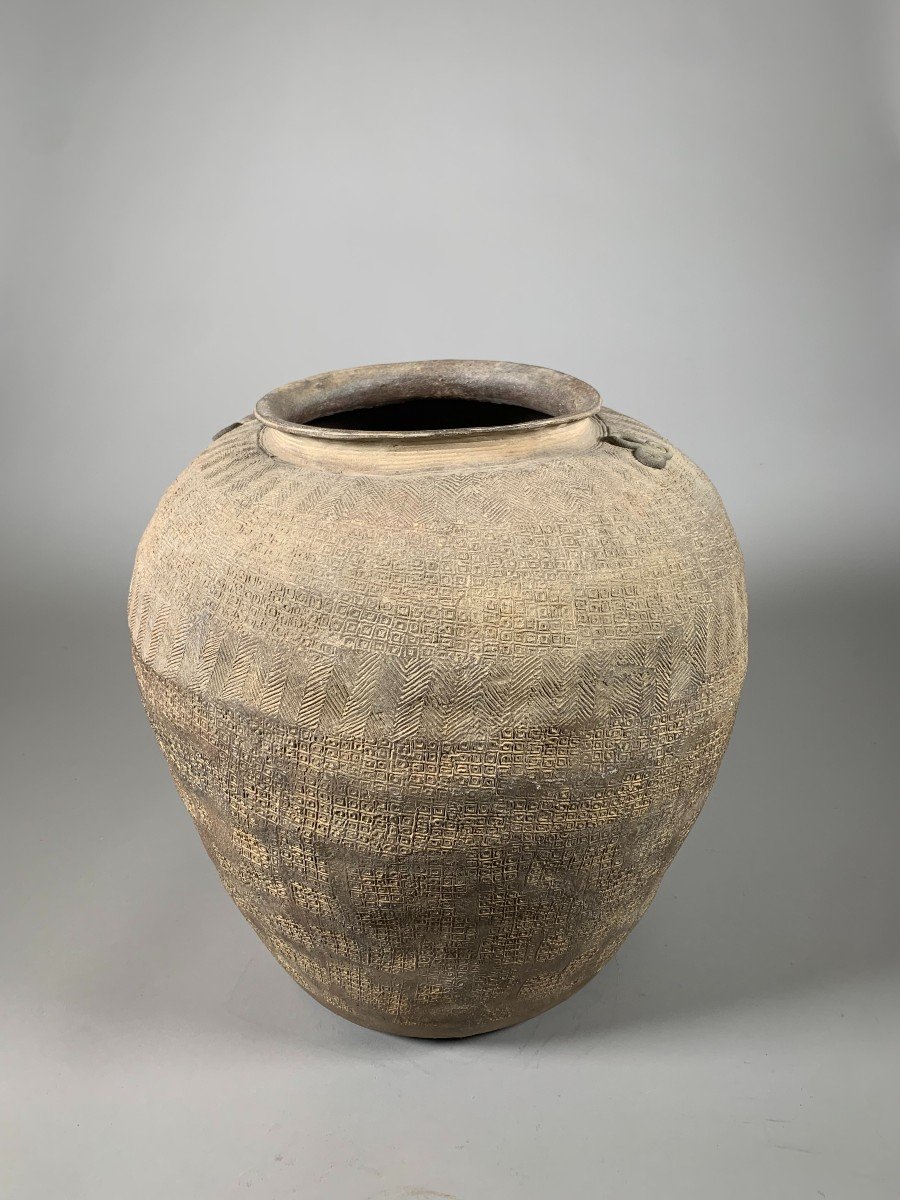 Important Terracotta Jar Han Dynasty (206 Bc - 220 Ad)-photo-3