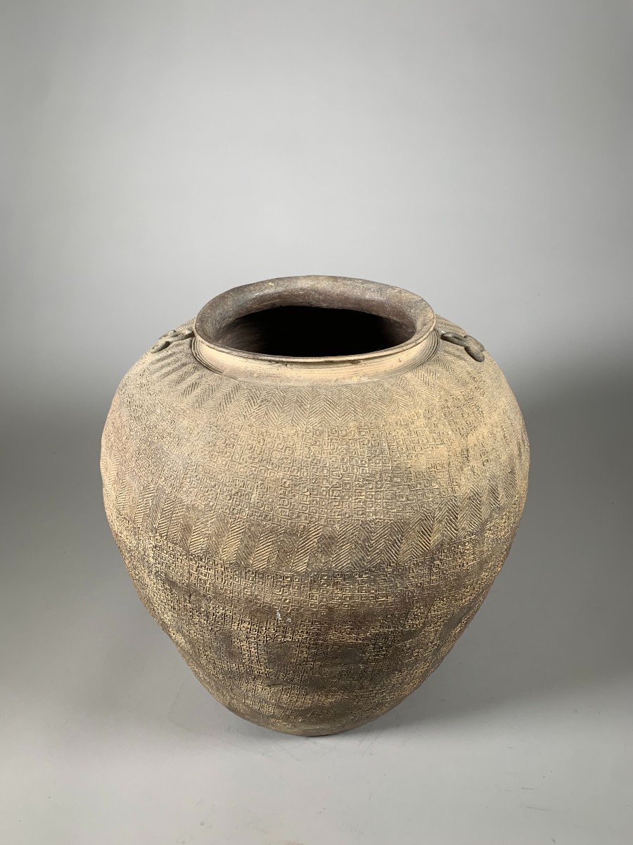 Important Terracotta Jar Han Dynasty (206 Bc - 220 Ad)-photo-4