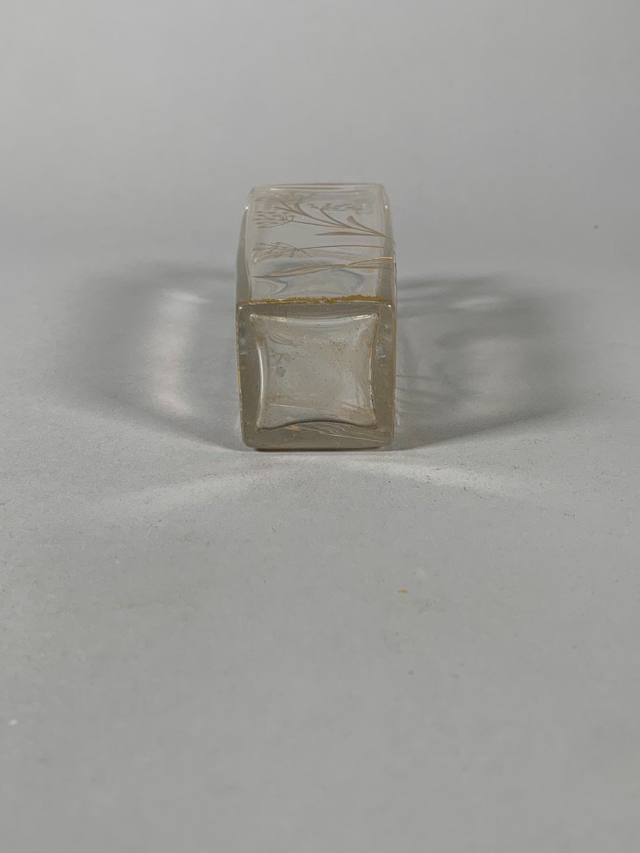 Japanese Engraved Crystal Vase Made By Maison L’escalier De Cristal-photo-7