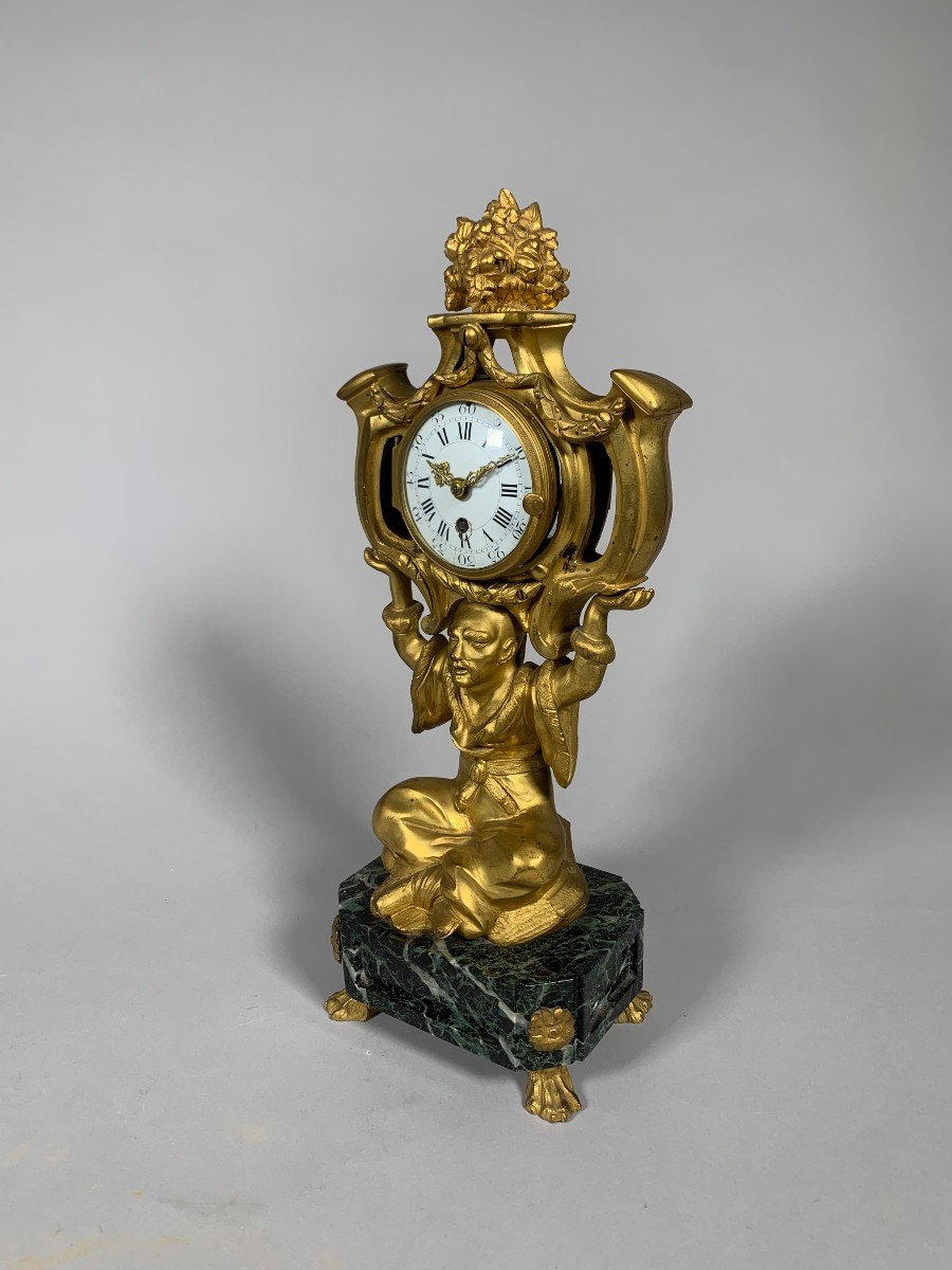 Pendule Au Chinois Style Louis XV Début XIXème Siècle -photo-4