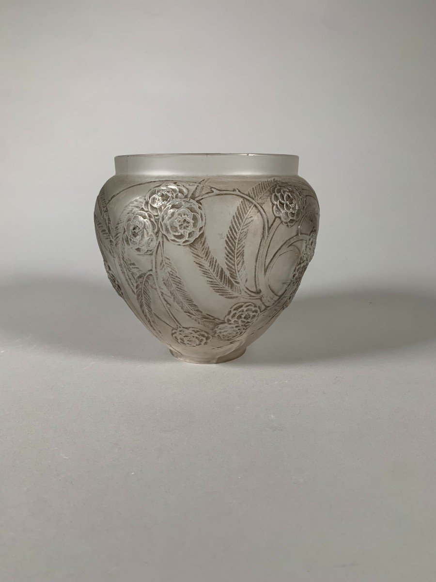 René Lalique (1860-1945) “nefliers” Vase, Circa 1930-photo-3