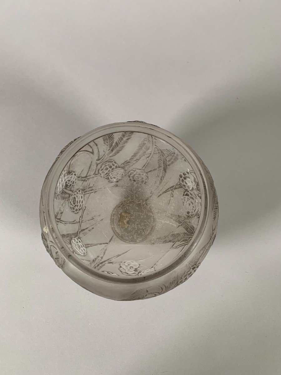 René Lalique (1860-1945) “nefliers” Vase, Circa 1930-photo-6